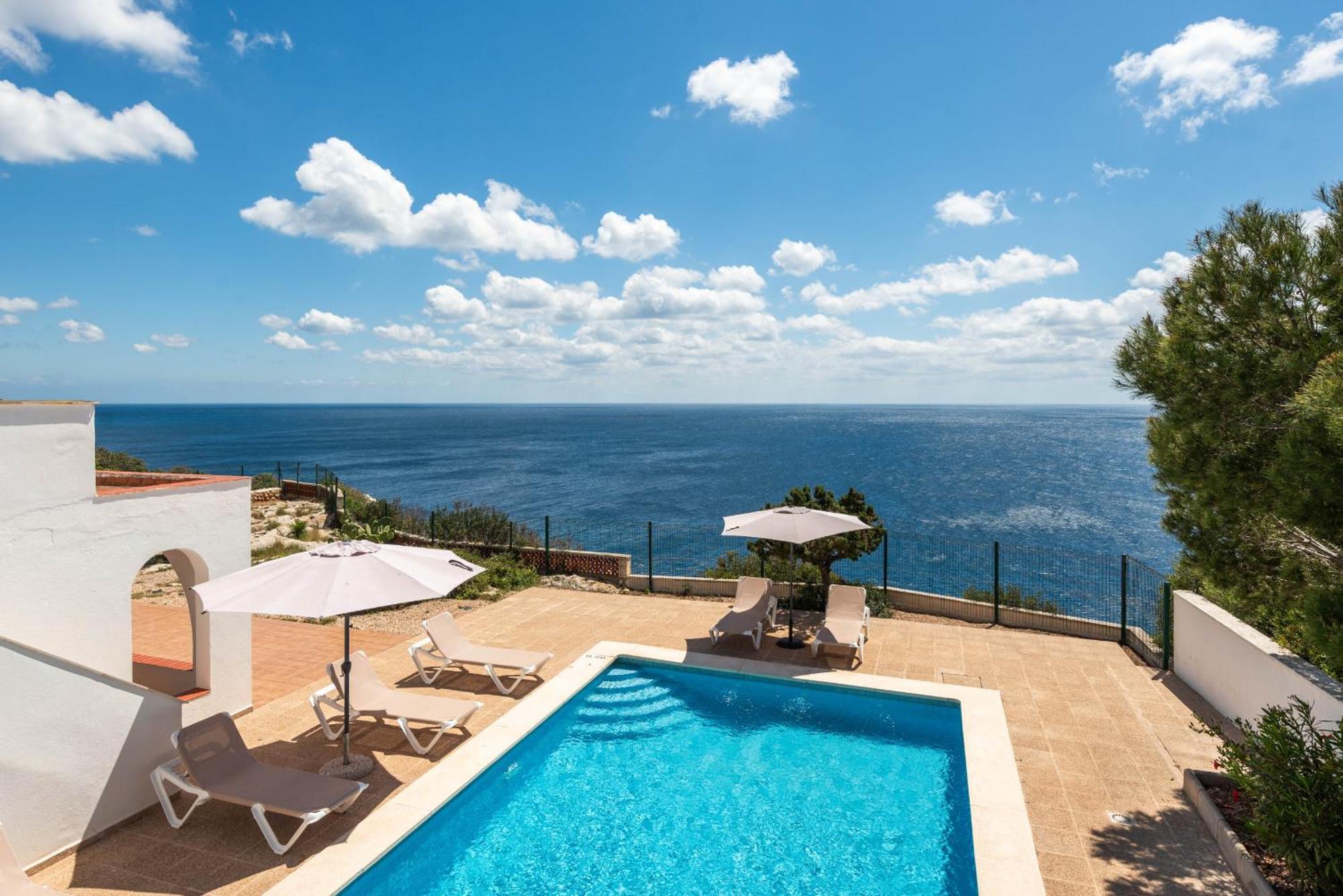 Villa Panorama Cala En Porter  الغرفة الصورة